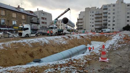 Renouvellement du réseau d’eau : un chantier XXL au sud de la gare !
