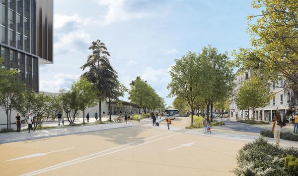 La gare routière nord et son aire de régulation des bus