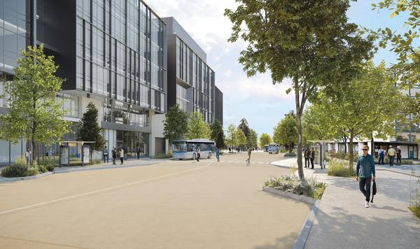 La gare routière nord et son aire de régulation des bus